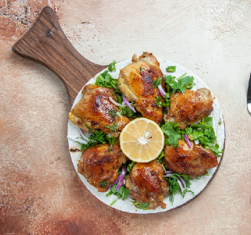 BAKED LEMON GARLIC WINGS